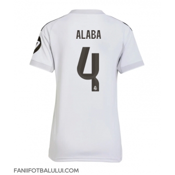 Real Madrid David Alaba #4 Tricou Fotbal Replică 2025-26 Femei Acasa